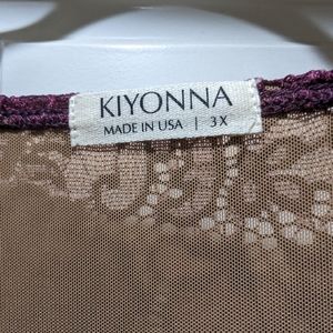 Kiyonna plum lace dress